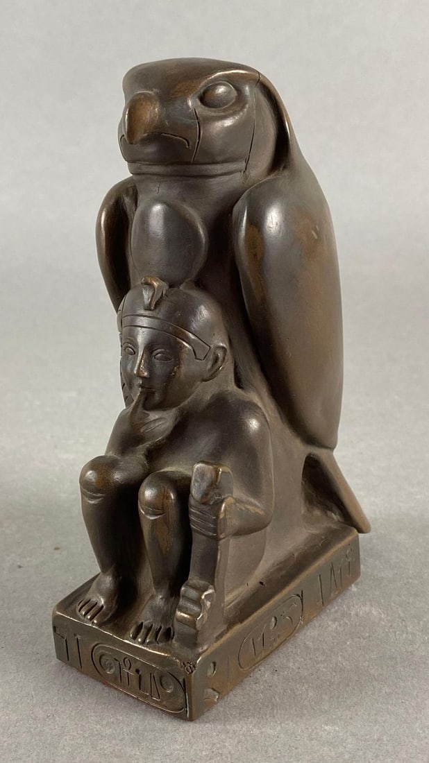 AGI Egyptian God Horus Watching over Ramses II Statue (1 of 7)