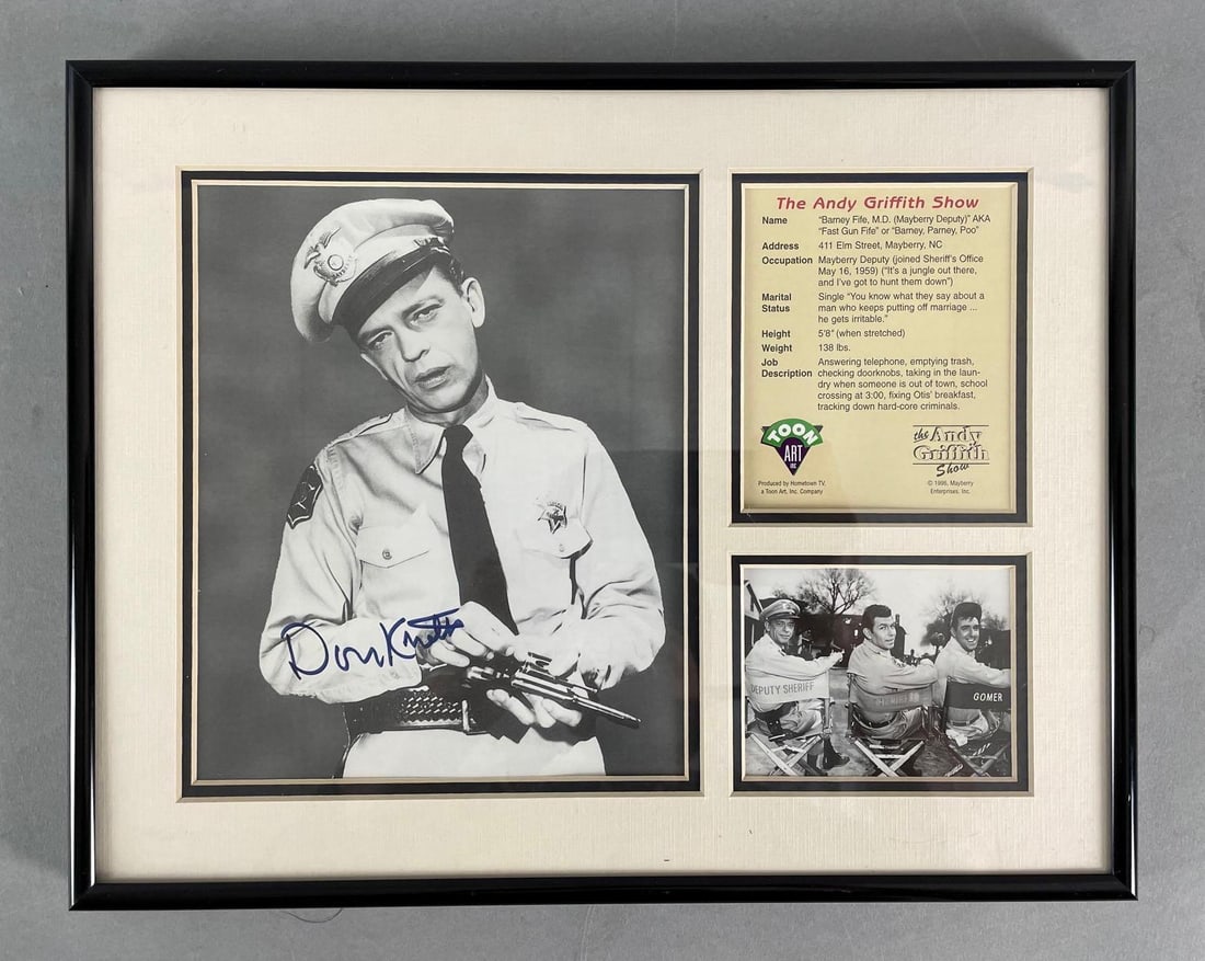 Limited Edition Signed Don Knotts The Andy Griffith Show Collage (1 of 3)