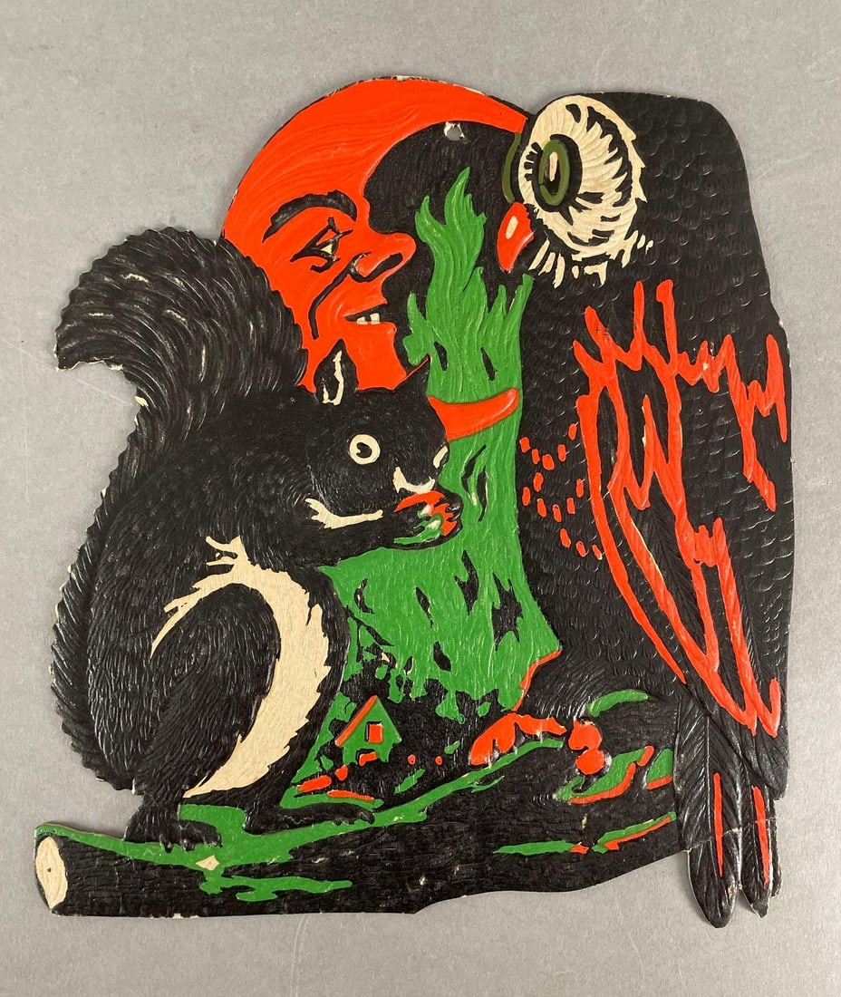 Vintage Embossed Halloween Die-Cut Decoration (1 of 2)