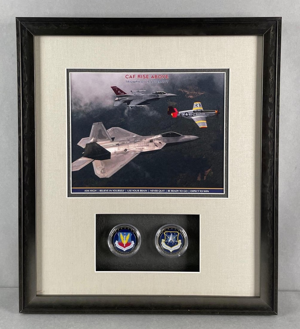 Commemorative Air Force Coin Display (1 of 3)