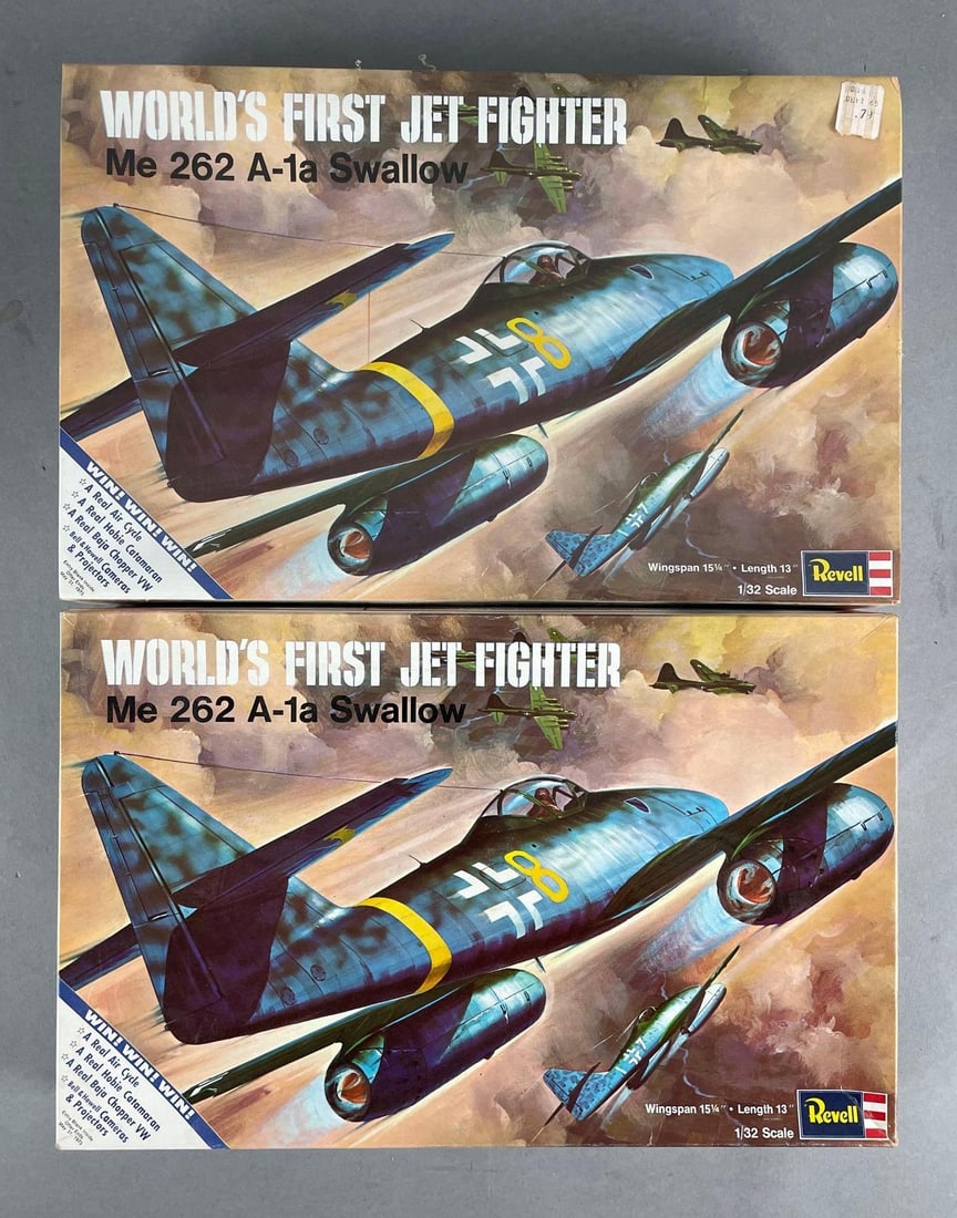 Group of 2 Revell WW2 German Jet Fighter Model Kits (1 of 3)