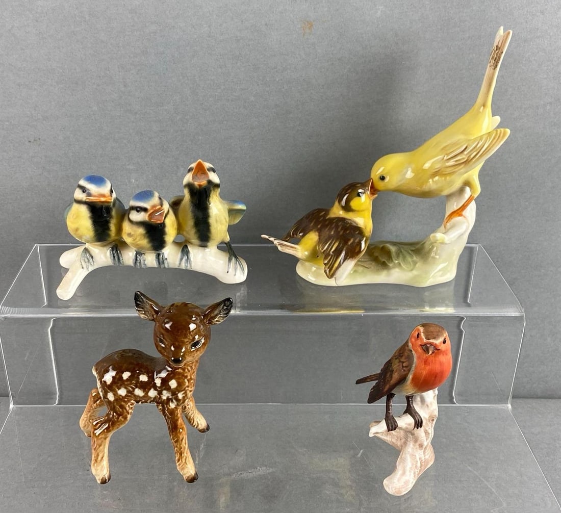 Group of 4 Goebel Porcelain Animal Figurines (1 of 6)