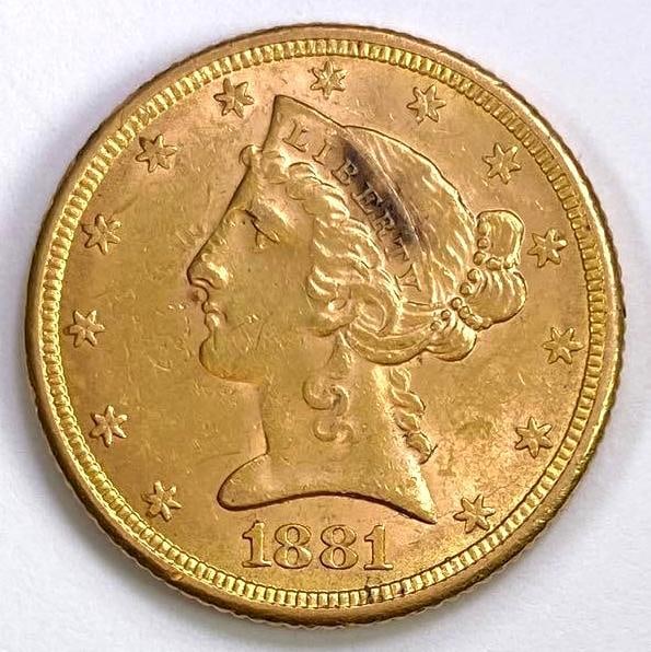 1881 $5 Liberty Gold (1 of 2)