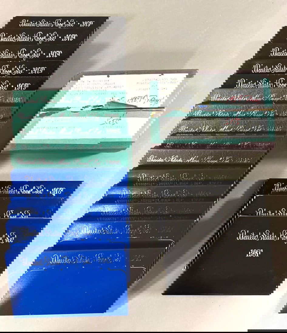 Group of 23 US Mint Sets 1970's-1980's (1 of 1)