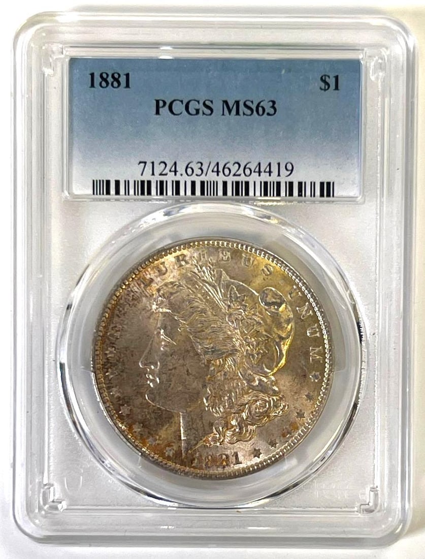 1881 US Morgan Silver Dollar PCGS MS64 (1 of 2)