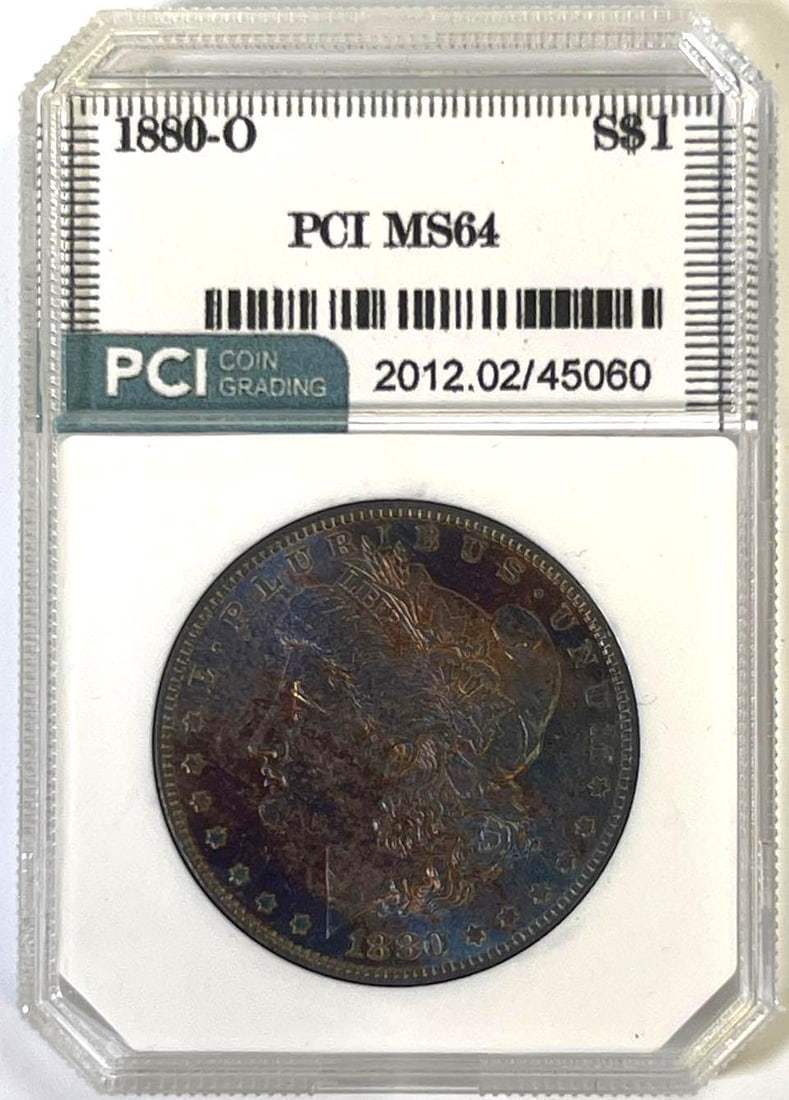 1880 O US Morgan Silver Dollar PCI Graded (1 of 2)