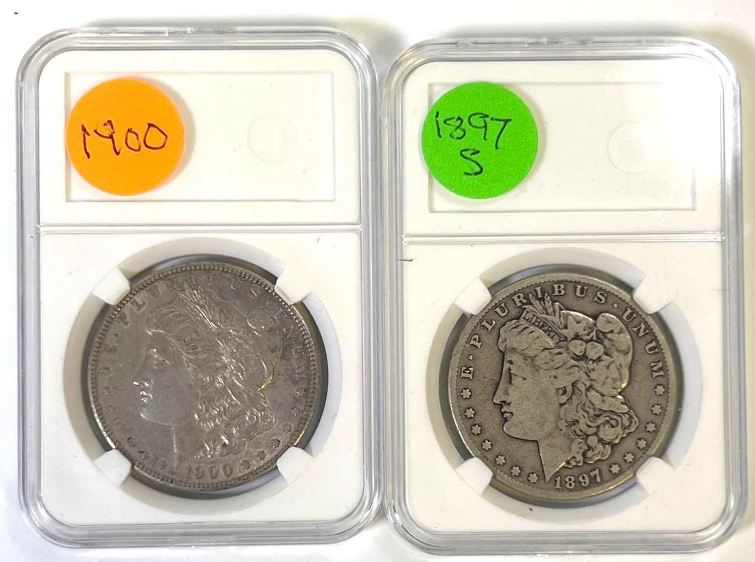 Group of 2 US Morgan Silver Dollars (1 of 2)