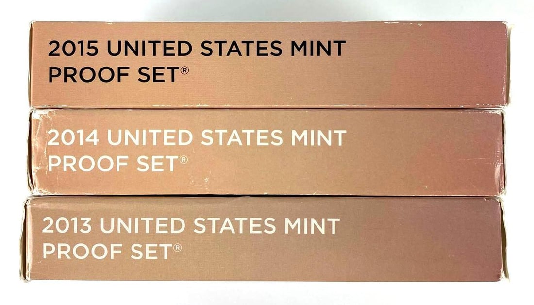 Group of (3) 2013-2015 US Mint Proof Coin Sets (1 of 2)