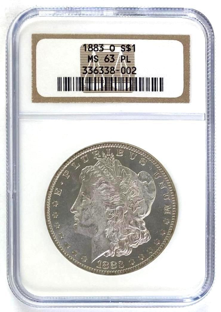 1883 O Morgan Silver Dollar (NGC) MS63PL (1 of 2)