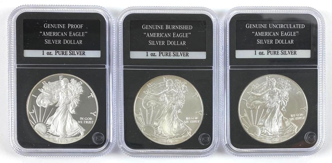 Group of (3) 2015 American Silver Eagle 1oz. (1 of 2)