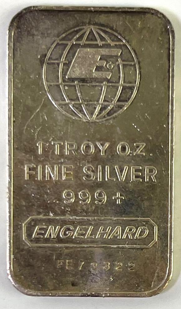 Engelhard 1 oz .999 Fine Silver Bar: Engelhard 1 oz .999 Fine Silver Bar