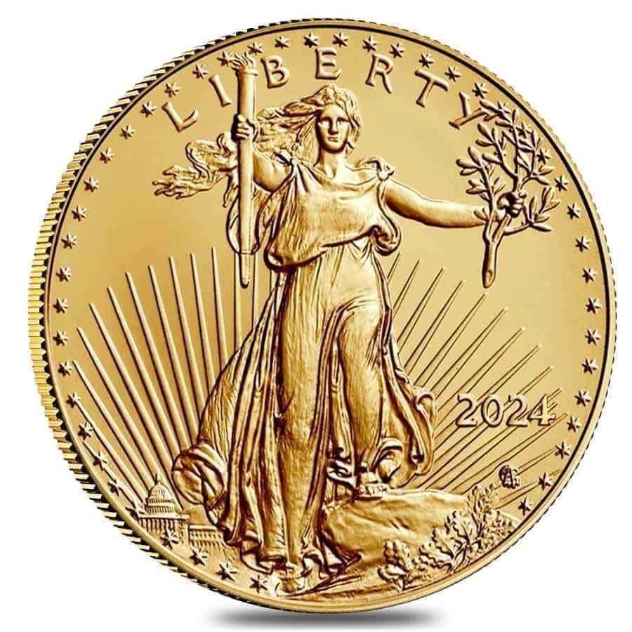 2024 $5 American Eagle 1/10th oz. Fine Gold (1 of 2)