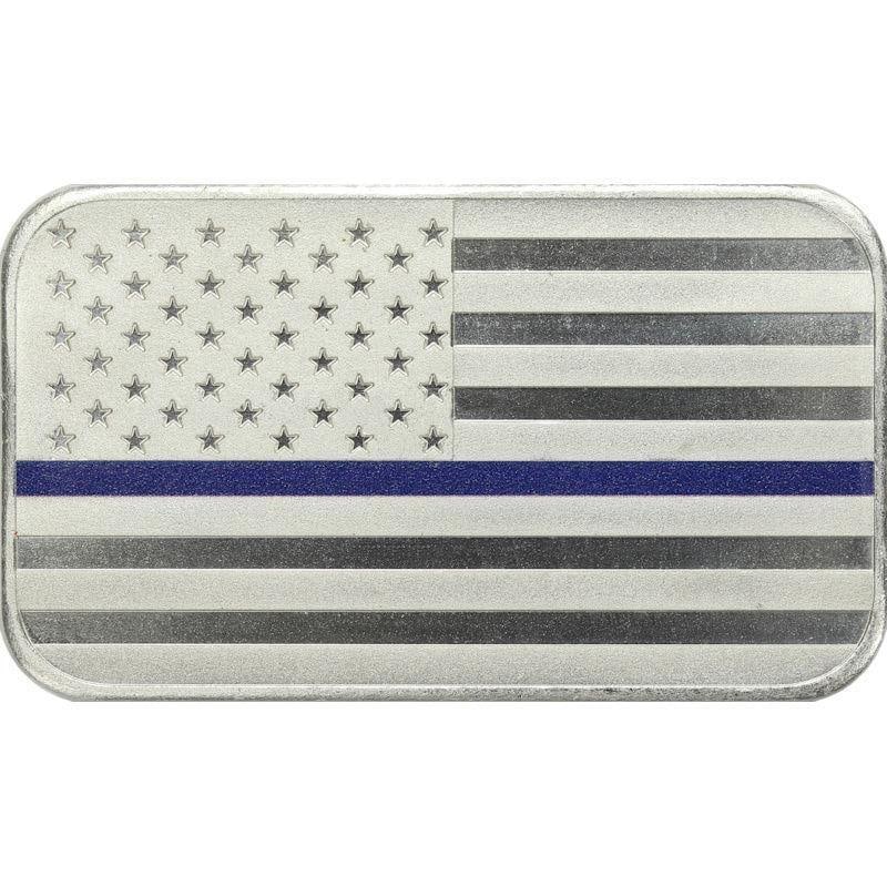 Back the Blue Police 1 oz .999 Fine Silver Bar "We've got your 6" (1 of 2)
