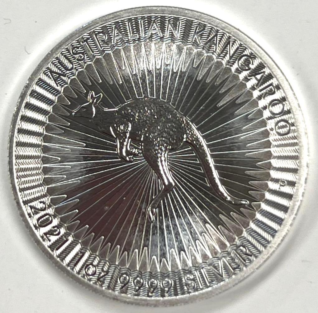 2021 Kangaroo Australian Mint 1 oz .999 Fine Silver Round: 2021 Kangaroo Australian Mint 1 oz .999 Fine Silver Round