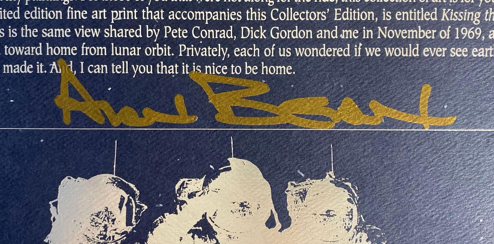 U.S. NASA Astronaut Alan Bean signed special limited deluxe edition of Apollo: An Eyewitness Account (1 of 7)