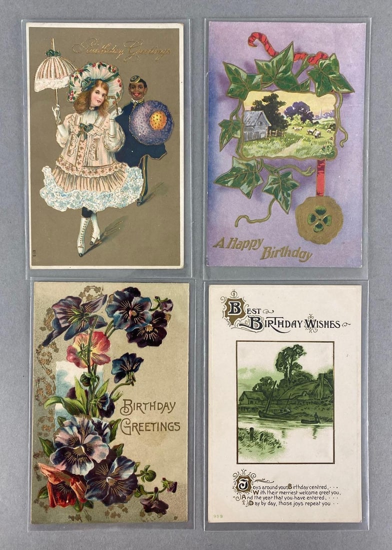 Postcards - 14 Birthday Greetings (1 of 2)