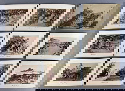 Group of 9 Antique Albumen Photographs: Includes The coliseum in time, mt. Saint Michael, Scott’s tomb and more, largest photo measures 7 x 5 inches