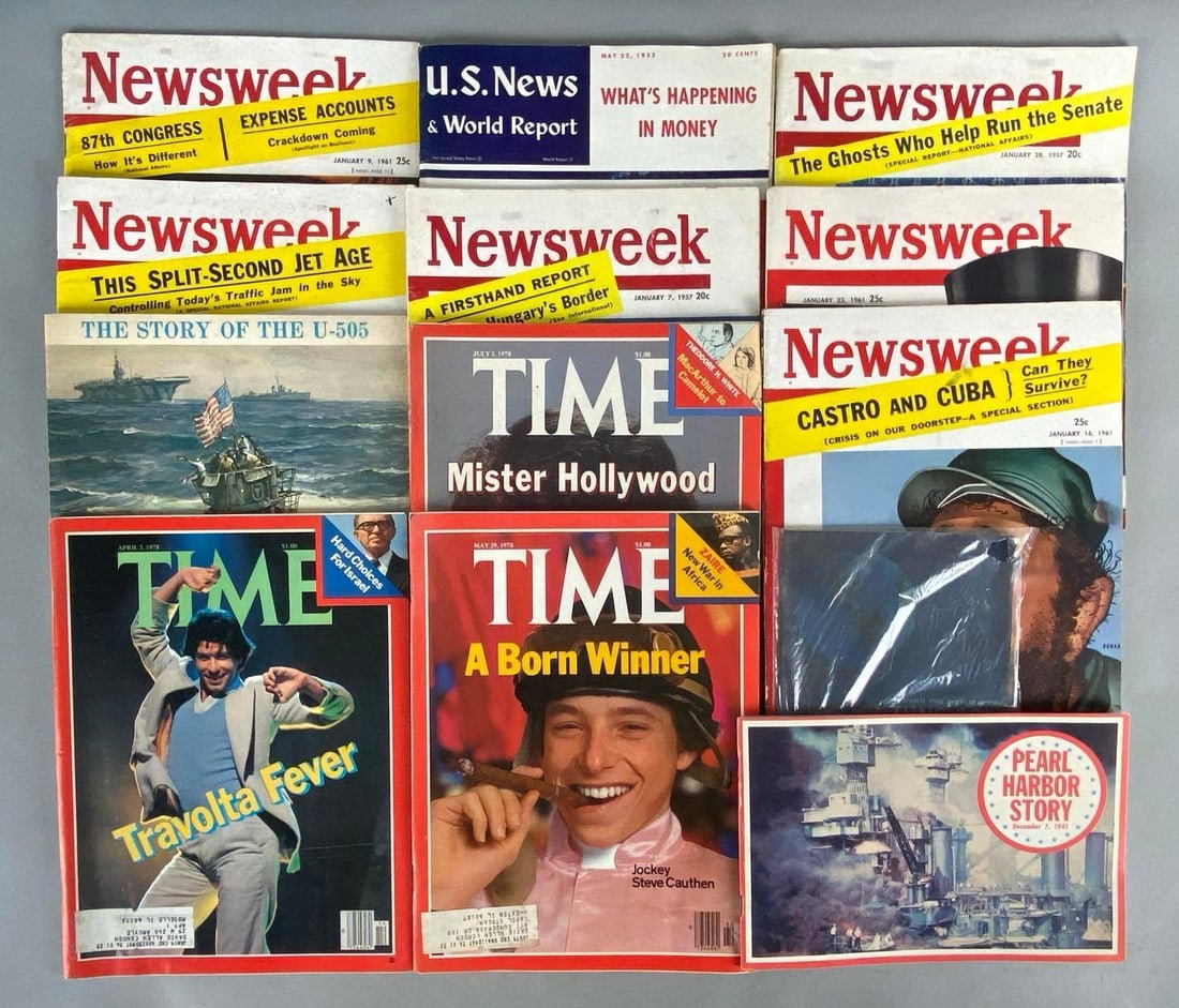 Group of 13 Newsweek Magazines and More (1 of 3)