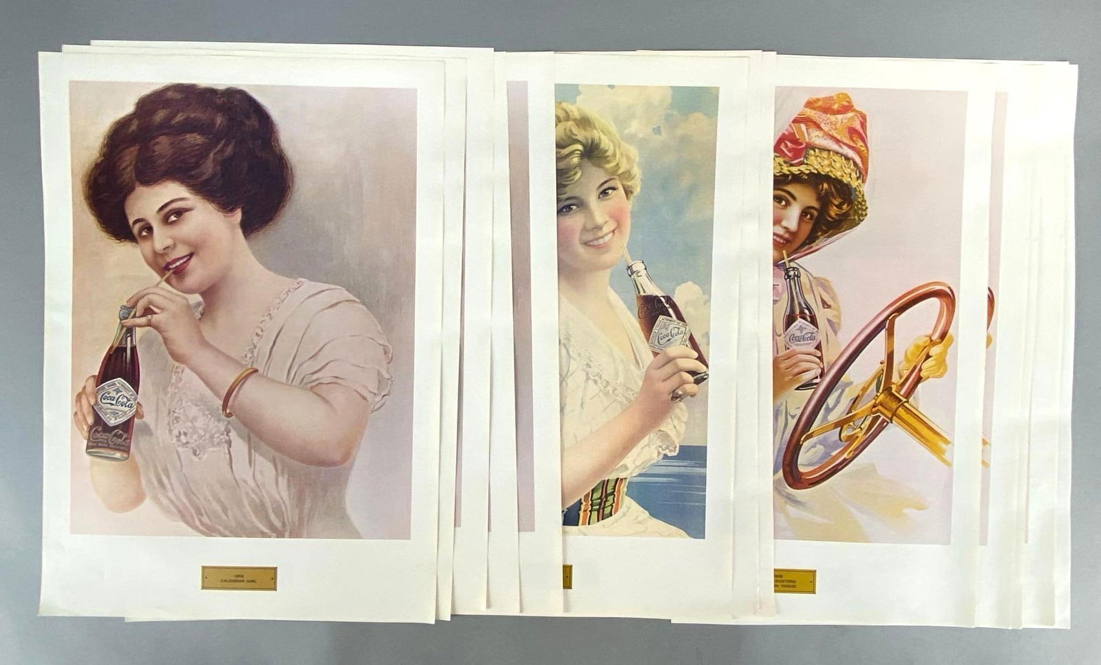 Group of 15 Coca-Cola Pin-Up Advertising Posters (1 of 7)