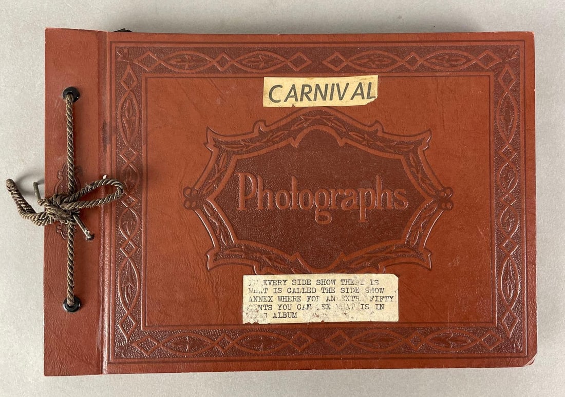Vintage Circus Carnival Sideshow Annex Risque Scrapbook (1 of 8)