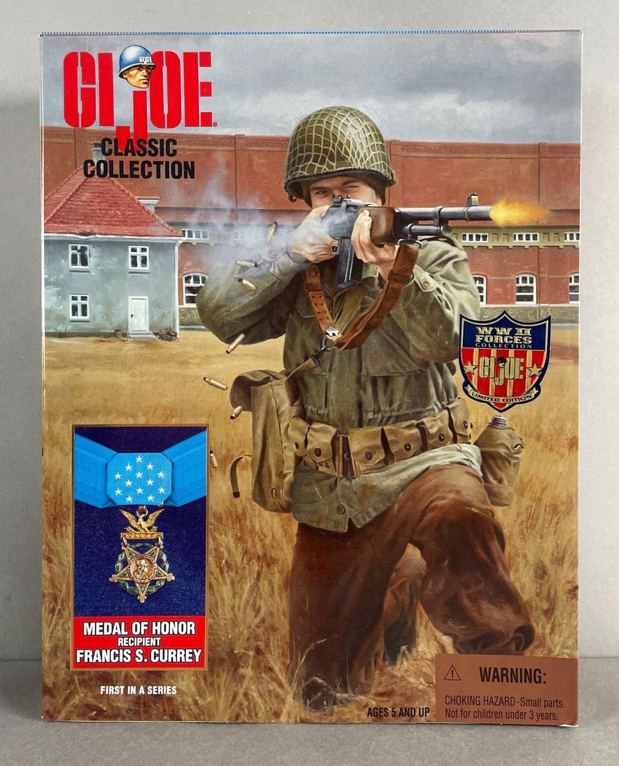 Kenner G.I. Joe Medal of Honor Recipient Action Figure: Francis S. Currey, WW2 forces collection, original packaging