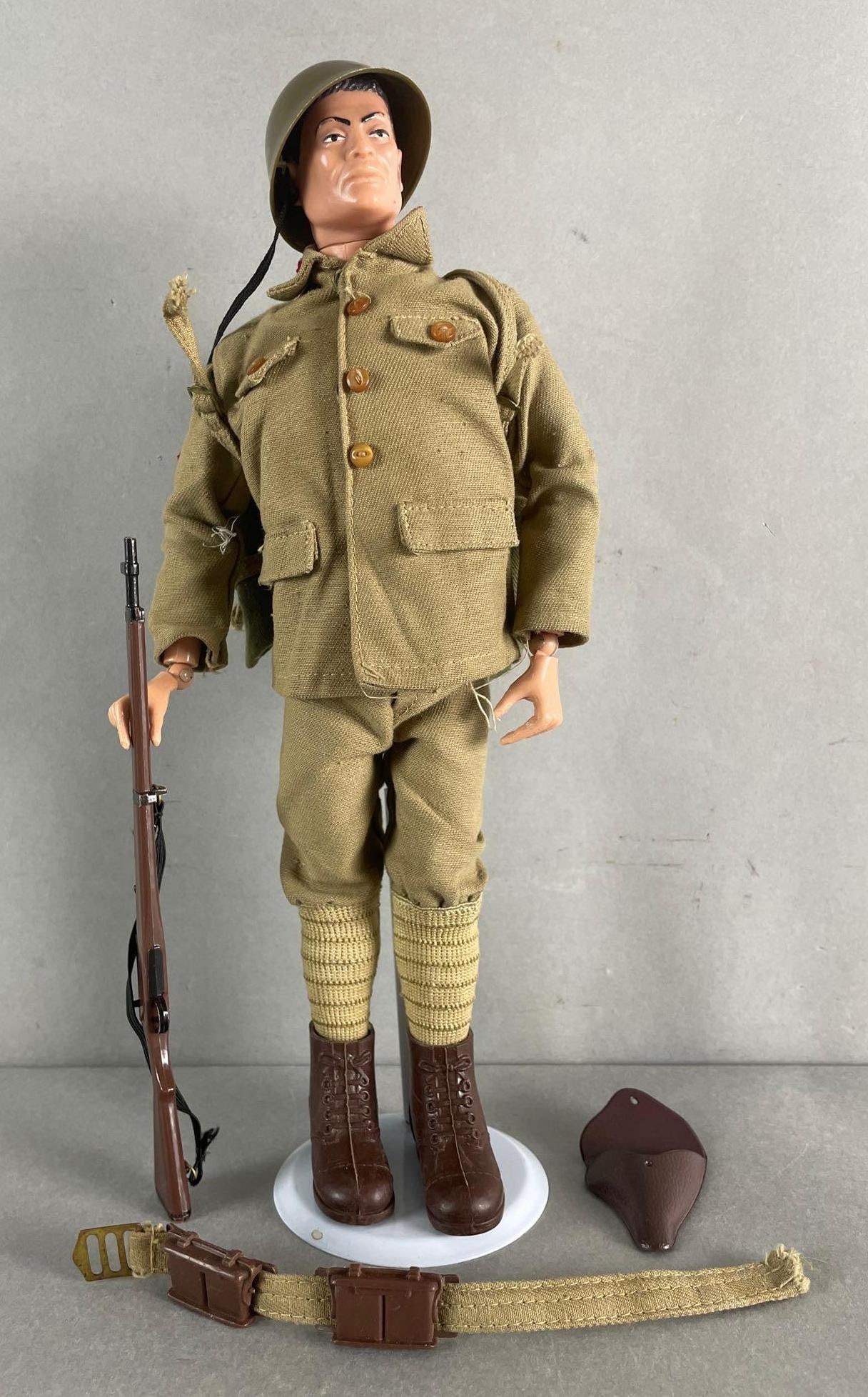 1964 Hasbro G.I. Joe Soldiers of the World WW2 Japanese Soldier Action Figure: Includes rifle, helmet, belt, and more. 12 inches