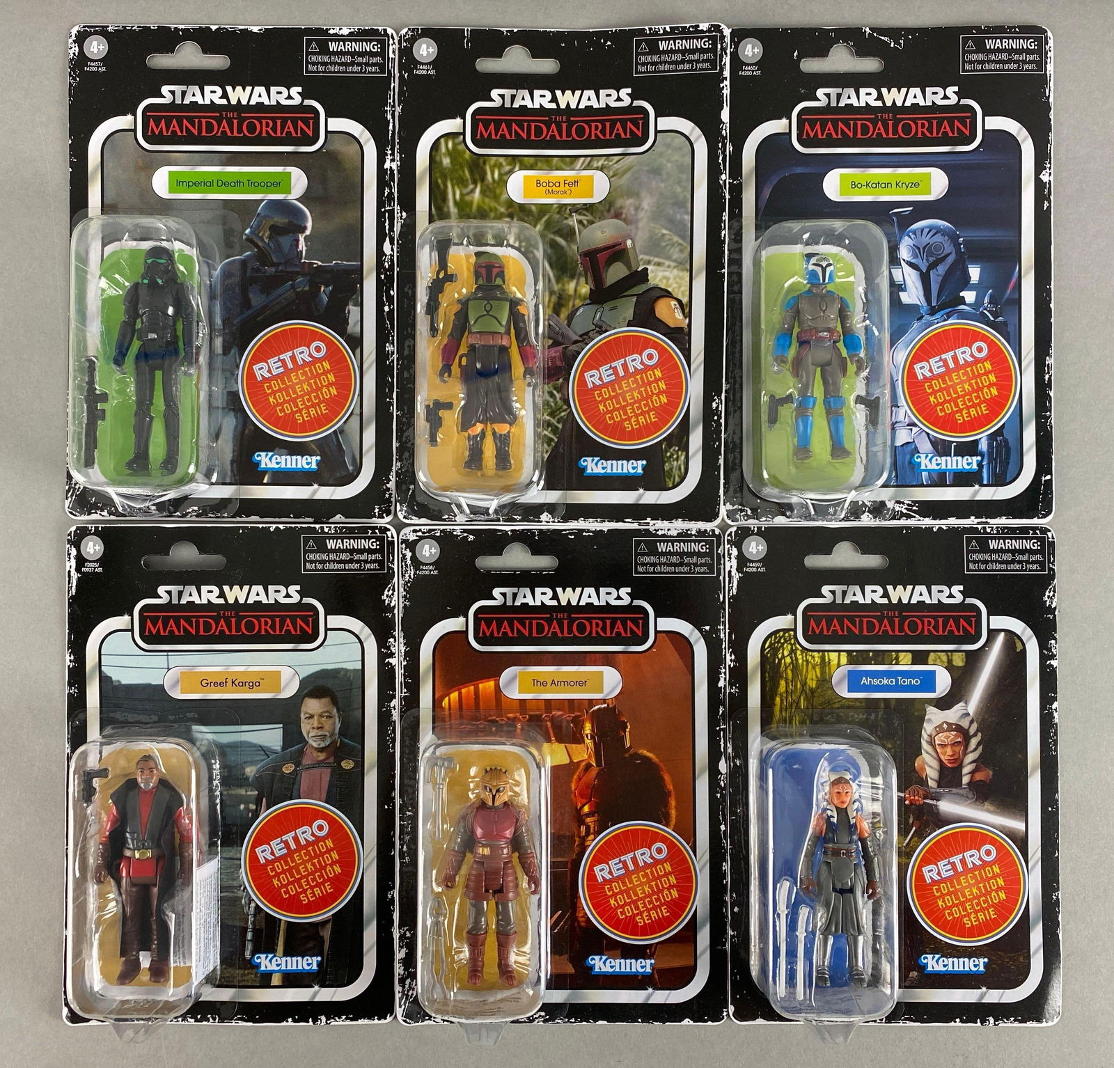 Group of 6 Kenner Star Wars The Mandalorian Retro Collection Figures (1 of 4)