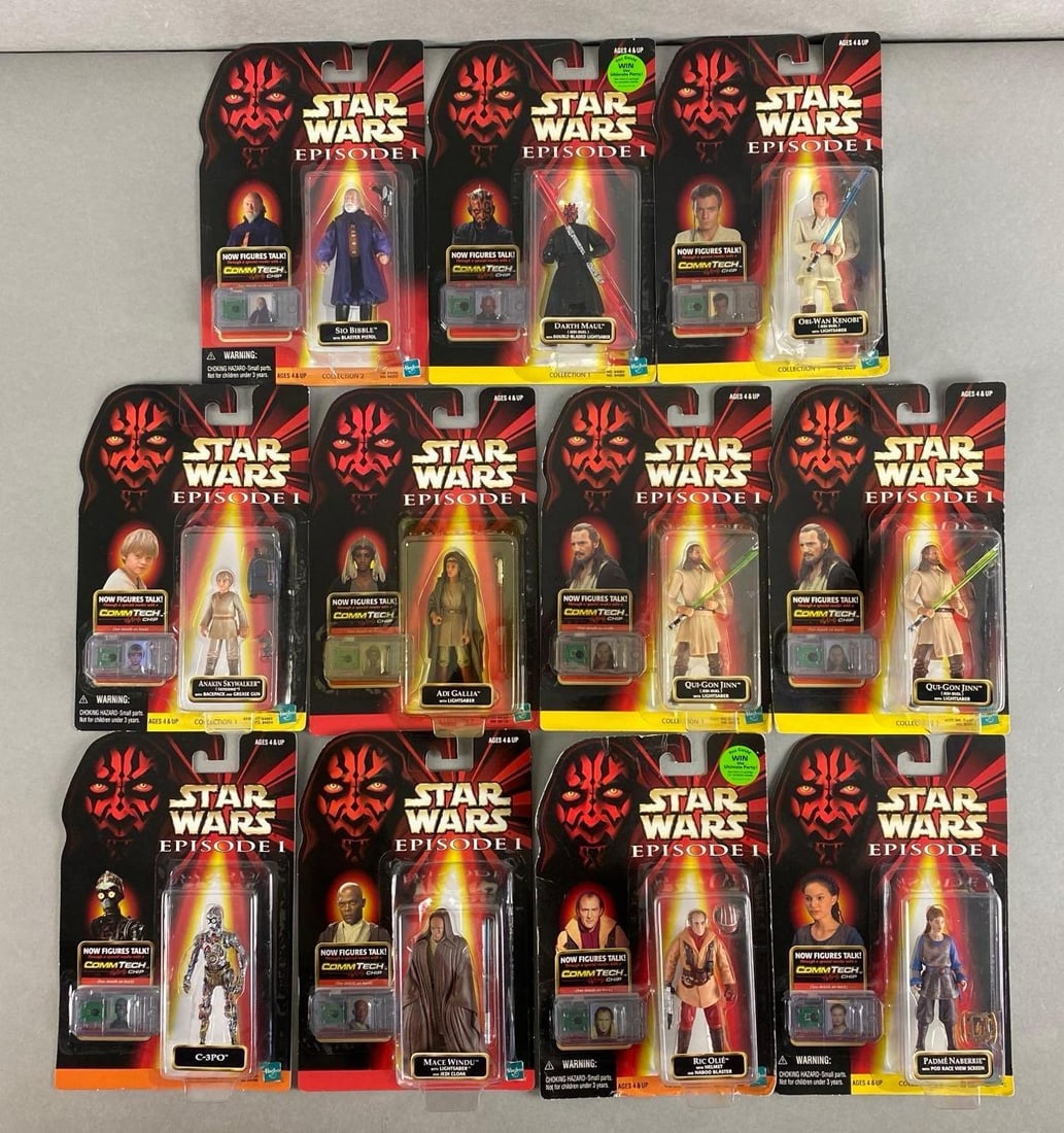 Group of 11 Hasbro Star Wars Episode 1 Figures (1 of 3)
