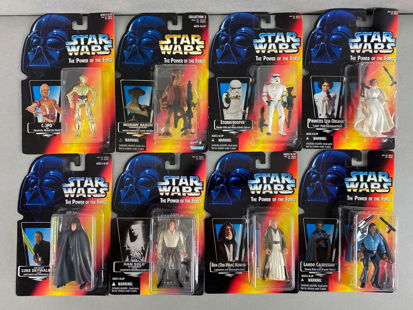 Group of 8 Kenner Star Wars The Power of the Force (1 of 4)