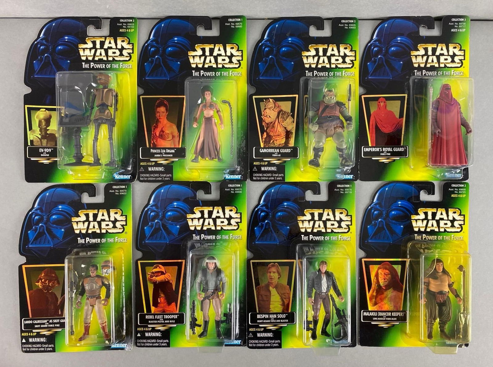 Group of 8 Kenner Star Wars The Power of the Force Figures (1 of 4)