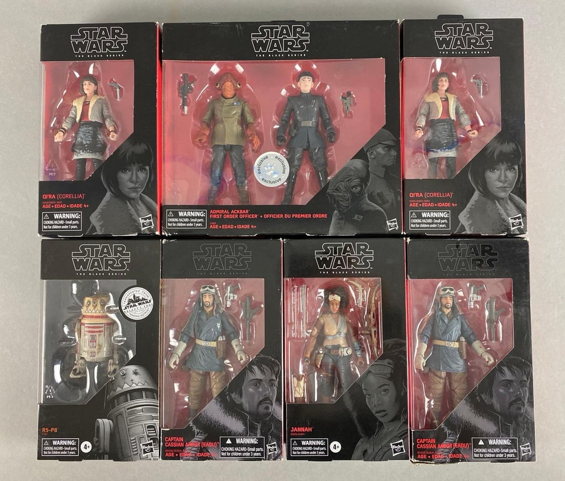 Group of 7 Hasbro Star Wars The Black Series Figures (1 of 3)