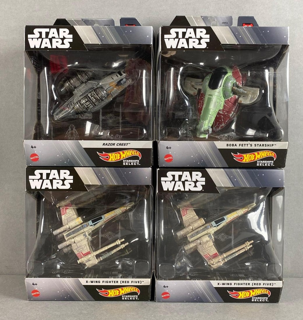Group of 4 Mattel Hot Wheels Star Wars Ships (1 of 2)