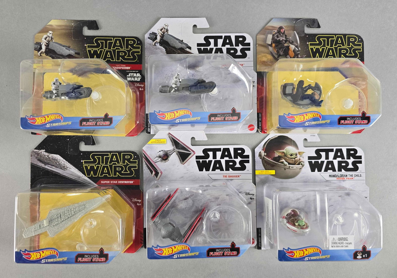 Group of 6 Mattel Hot Wheels Star Wars Vehicles (1 of 4)