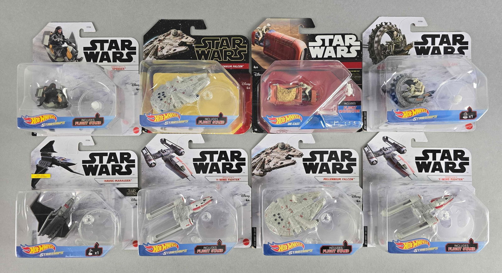 Group of 8 Mattel Hot Wheels Star Wars Vehicles (1 of 4)