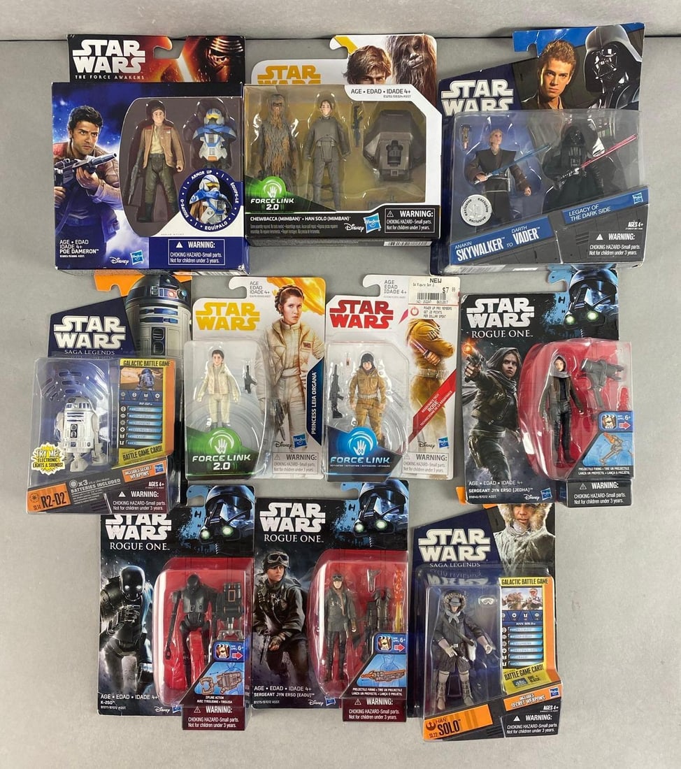 Group of 10 Hasbro Star Wars Assorted Figures (1 of 5)