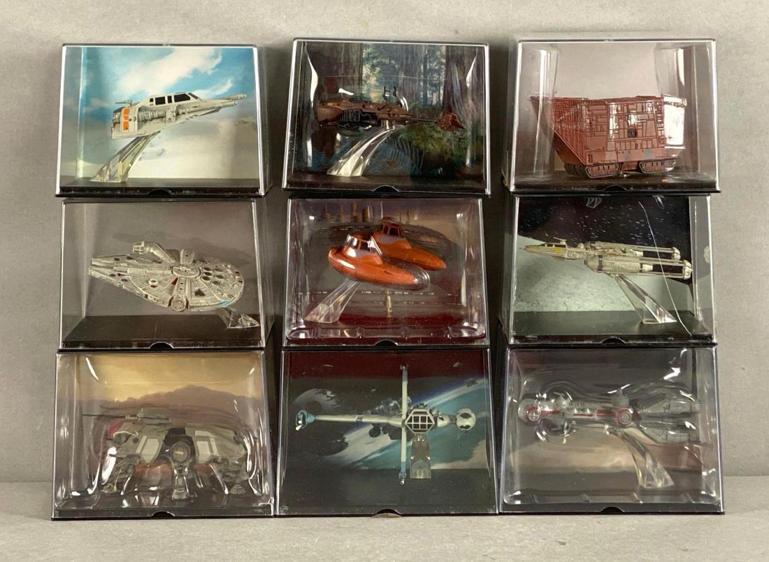 Group of 9 Assorted Star Wars Die-Cast Iconic Vehicles (1 of 3)