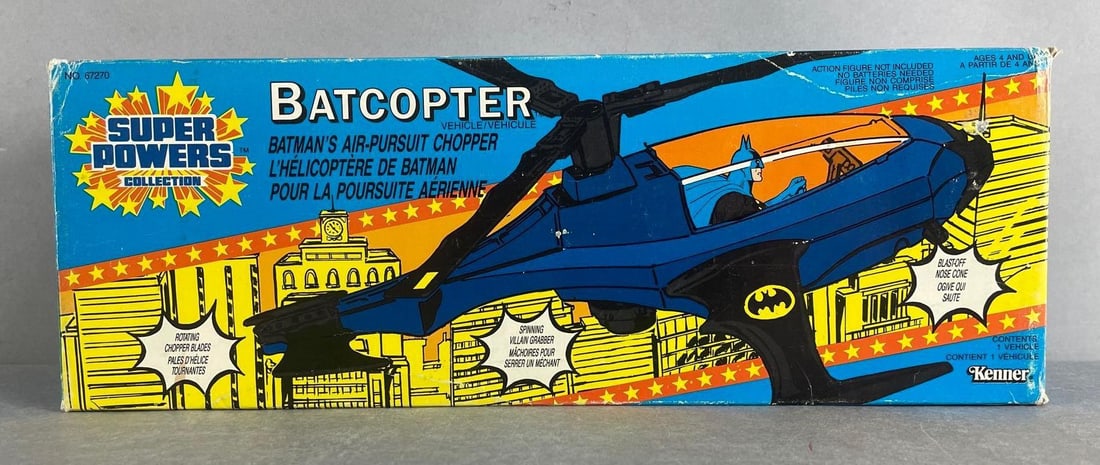 1985 Kenner DC Super Powers Collection Batcopter Vehicle (1 of 5)