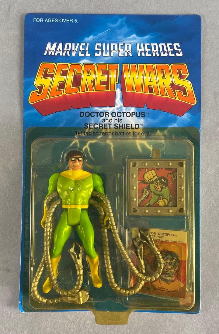 Mattel Marvel Super Heroes Secret Wars Doctor Octopus Action Figure: 1984 original packaging, unpunched