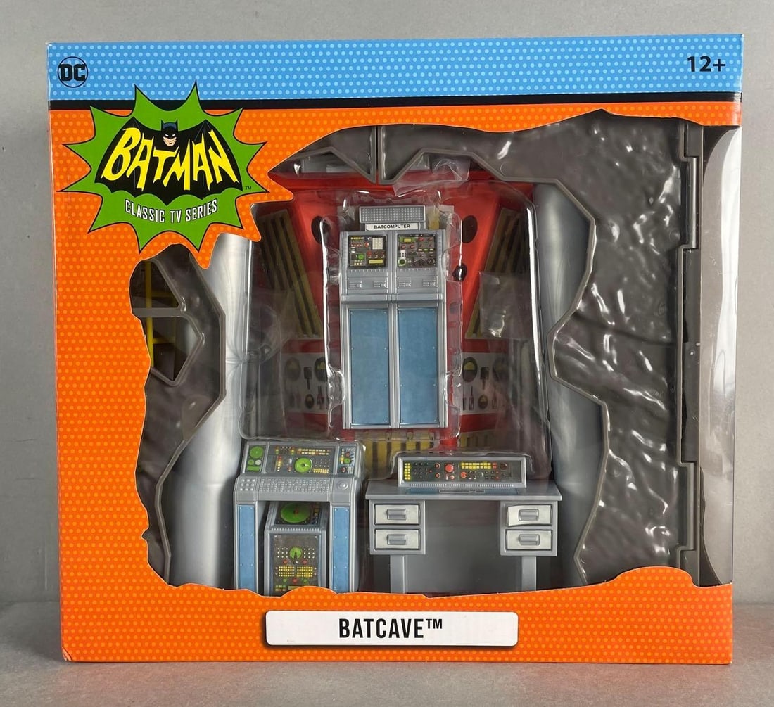 McFarlane Toys Batman Classic TV Series Batcace Playset: Original packaging measures 11 x 12 x 4 inches