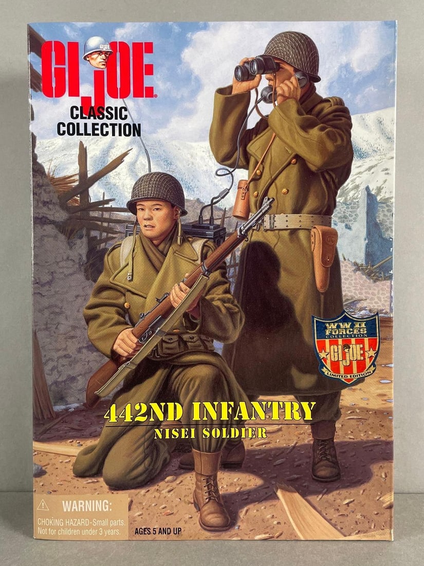 Hasbro G.I. Joe Classic Collection 442nd Infantry Nisei Soldier Action Figure: WW2 forces collection, original packaging