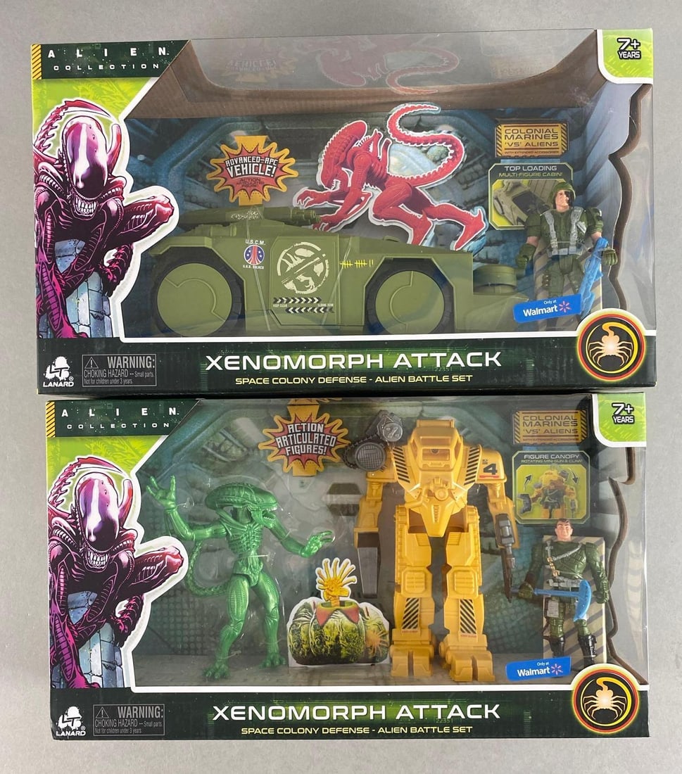 Group of 2 Lanard Alien Collection Xenomorph Attack Action Figures (1 of 2)