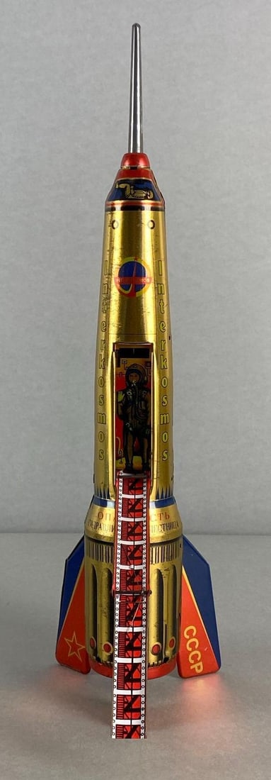 Interkosmos Tin Litho Russian Rocketship (1 of 9)