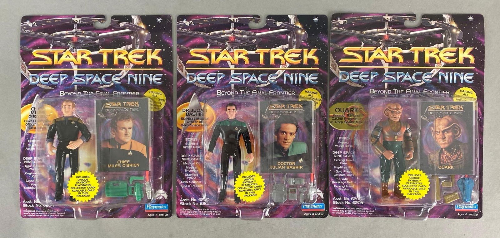 Group of 3 Playmates Star Trek Deep Space Nine Action Figures (1 of 5)