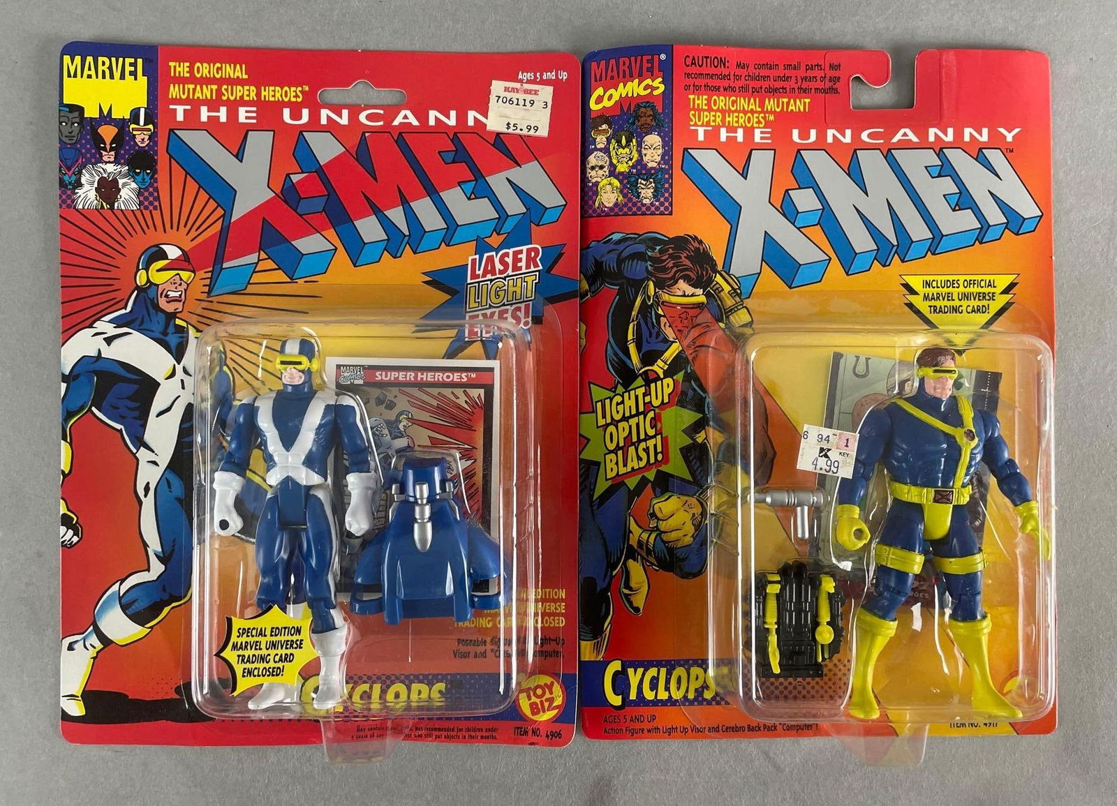 Group of 2 Toy Biz Marvel The Uncanny X-Men Cyclops Action Figures (1 of 2)
