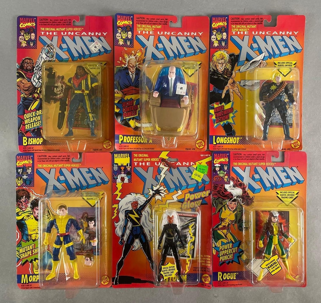 Group of 6 Toy Biz Marvel X-Men Action Figures (1 of 2)