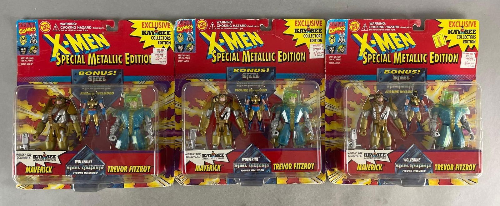 Group of 3 Toy Biz Marvel X-Men Metallic Edition Action Figure Sets (1 of 2)