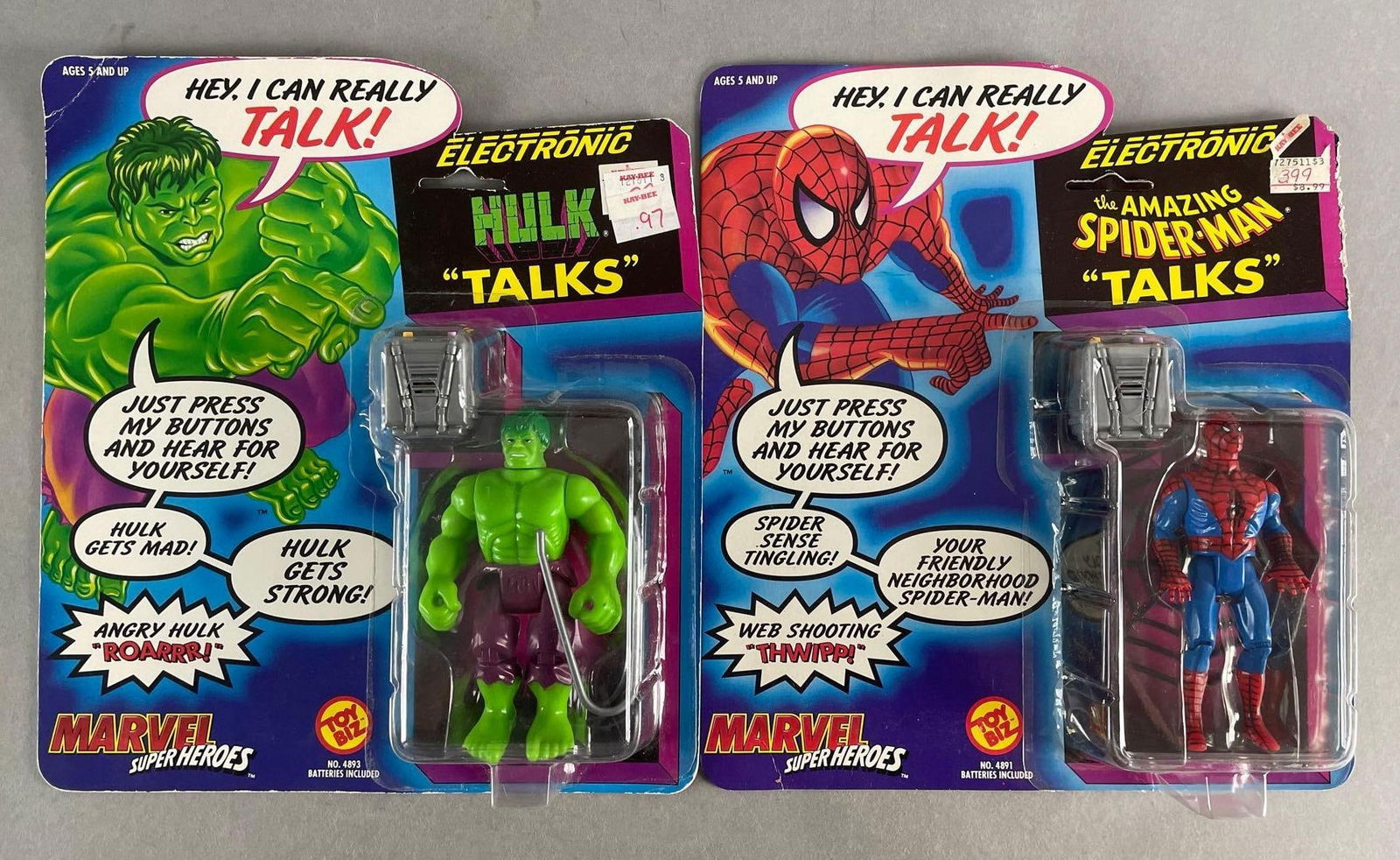 Group of 2 Toy Biz Marvel Super Heroes Talking Action Figures (1 of 2)