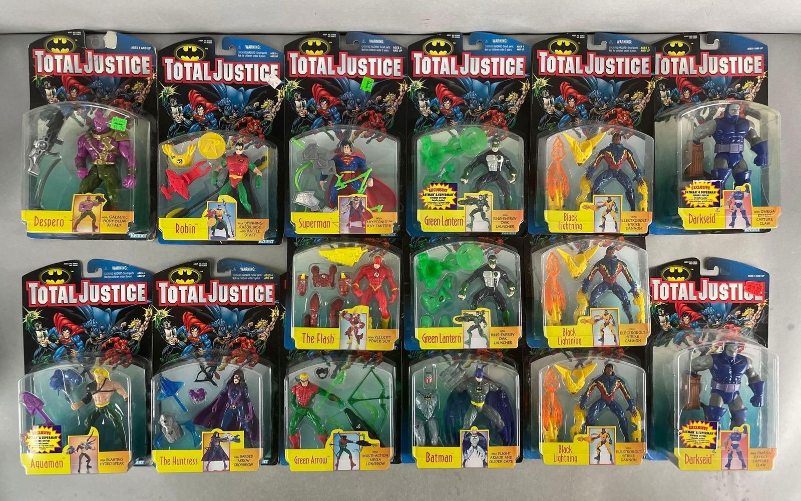 Group of 15 Kenner Batman Total Justice Action Figures (1 of 3)