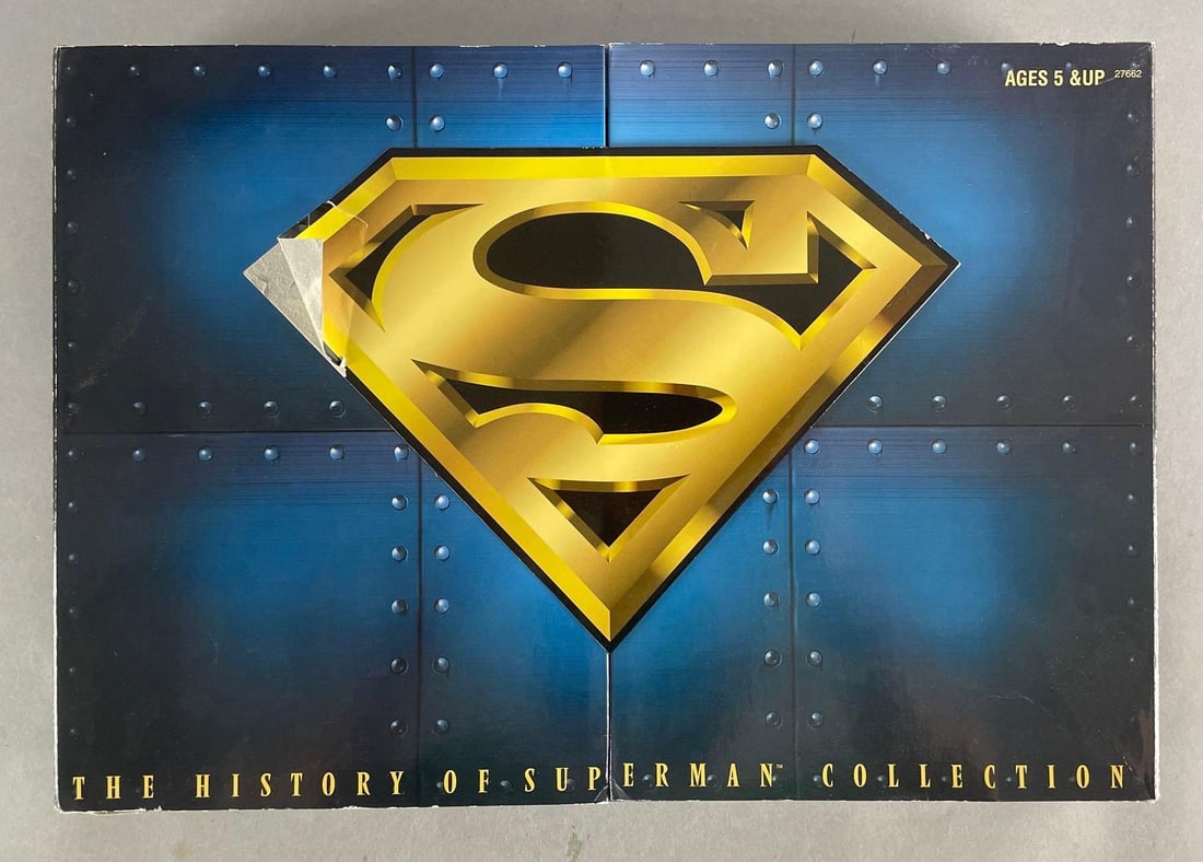 Kenner The Story of Superman Collection Action Figure Set: 11 1/2 inch figures, damaged original packaging