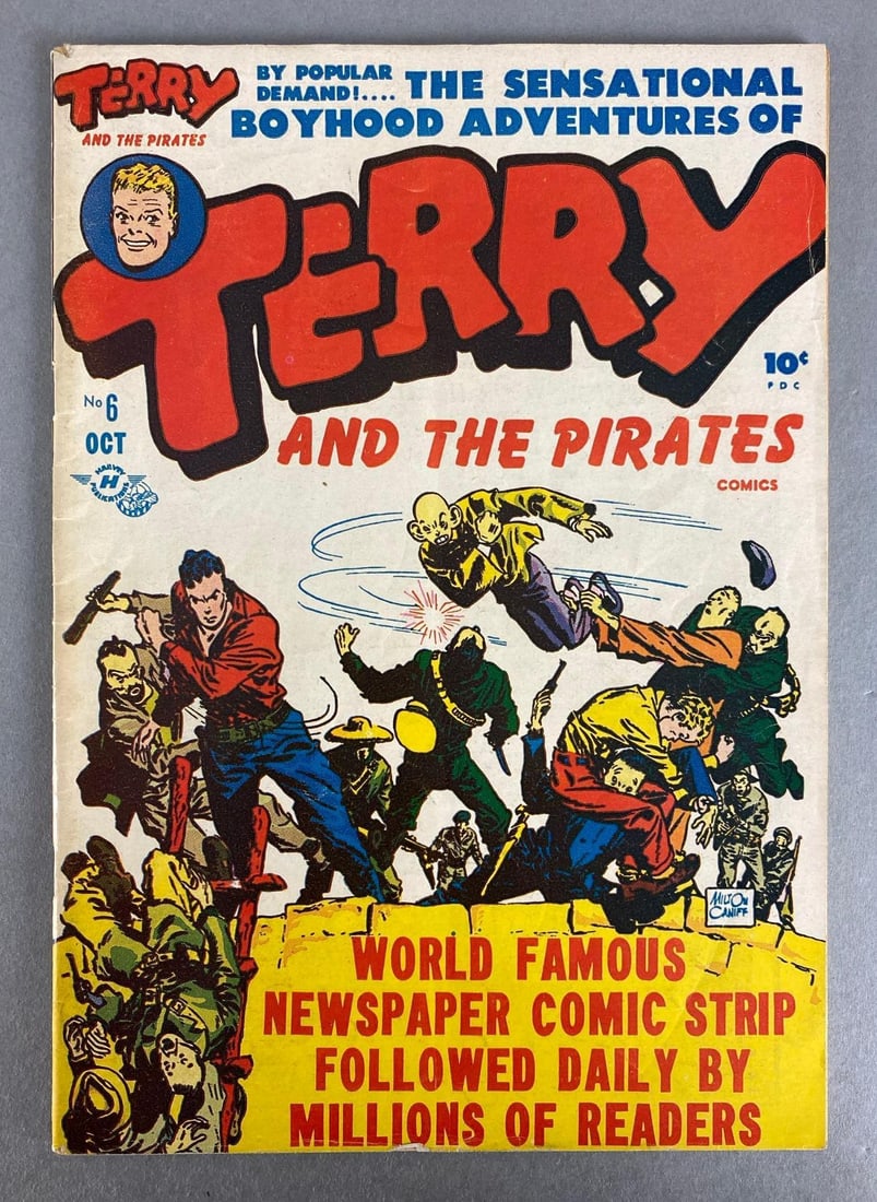 Harvey Publications Terry and the Pirates No. 6: October 1947, Golden Age, $.10, bagged and boarded
